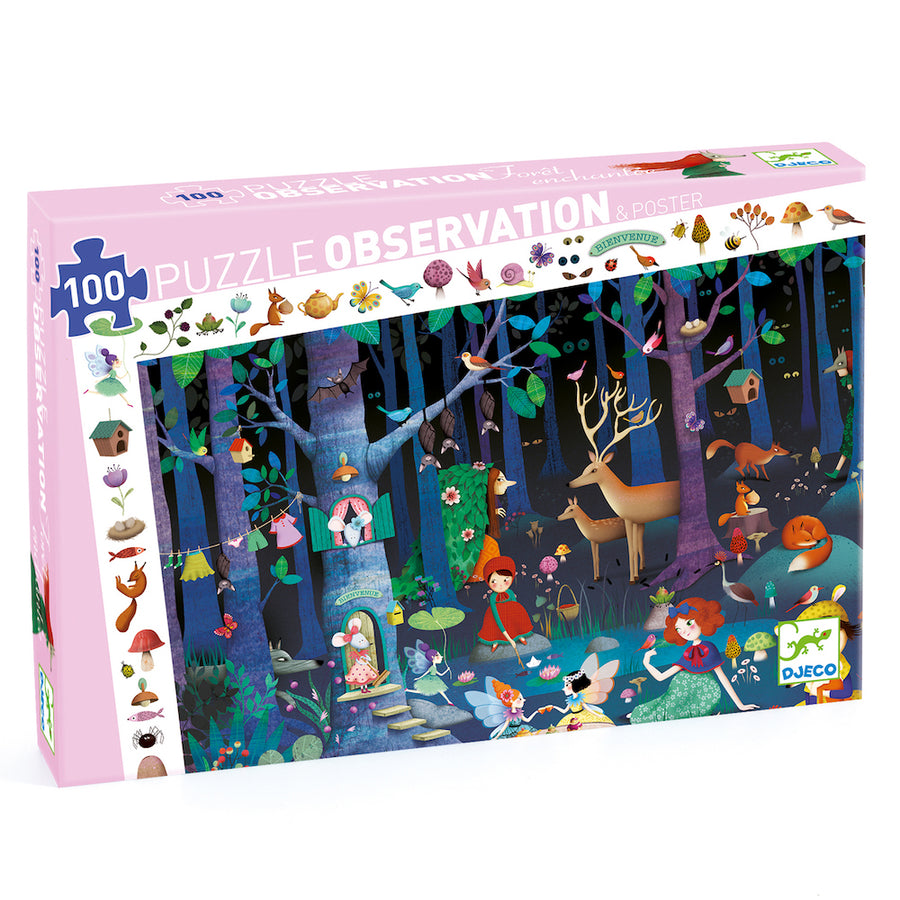 Djeco Observation Puzzle Enchanted Forest;DJ07504