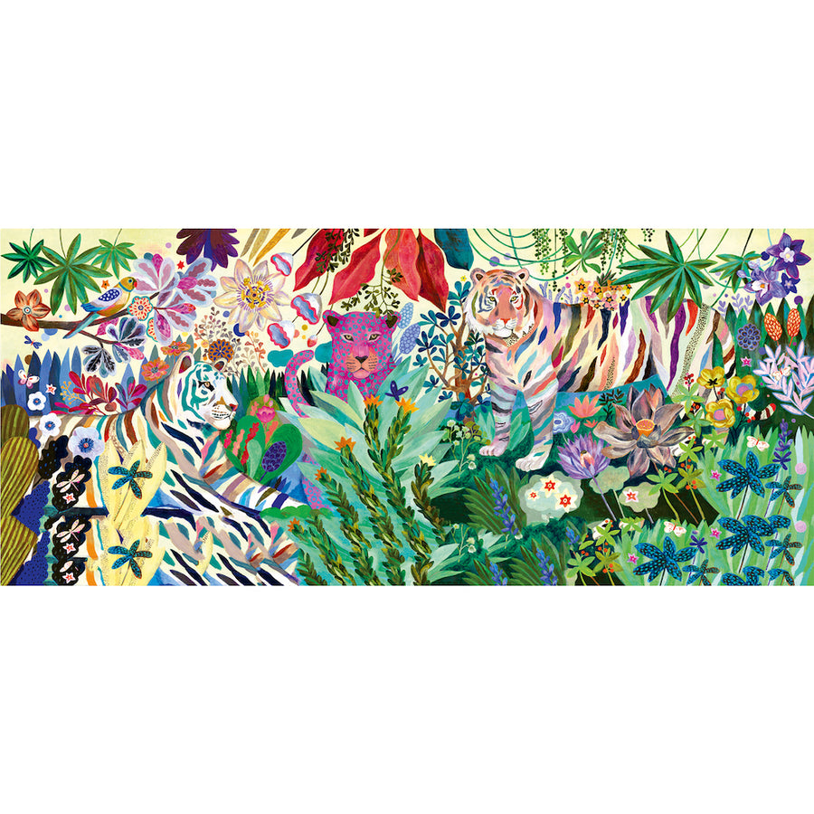 Djeco Gallery 1000 Piece Jigsaw Puzzle, Rainbow Tigers