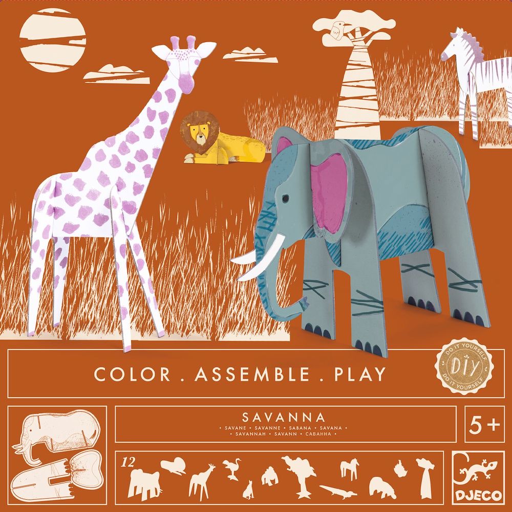 Djeco Colour Assemble Play Savannah