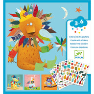 Djeco create with stickers animals