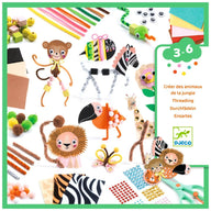 Djeco Make Your Own Jungle Animals Craft Kit for Ages 3-6 yrs