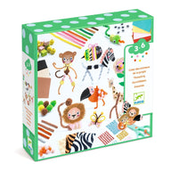 Djeco Make Your Own Jungle Animals Craft Kit for Ages 3-6 yrs