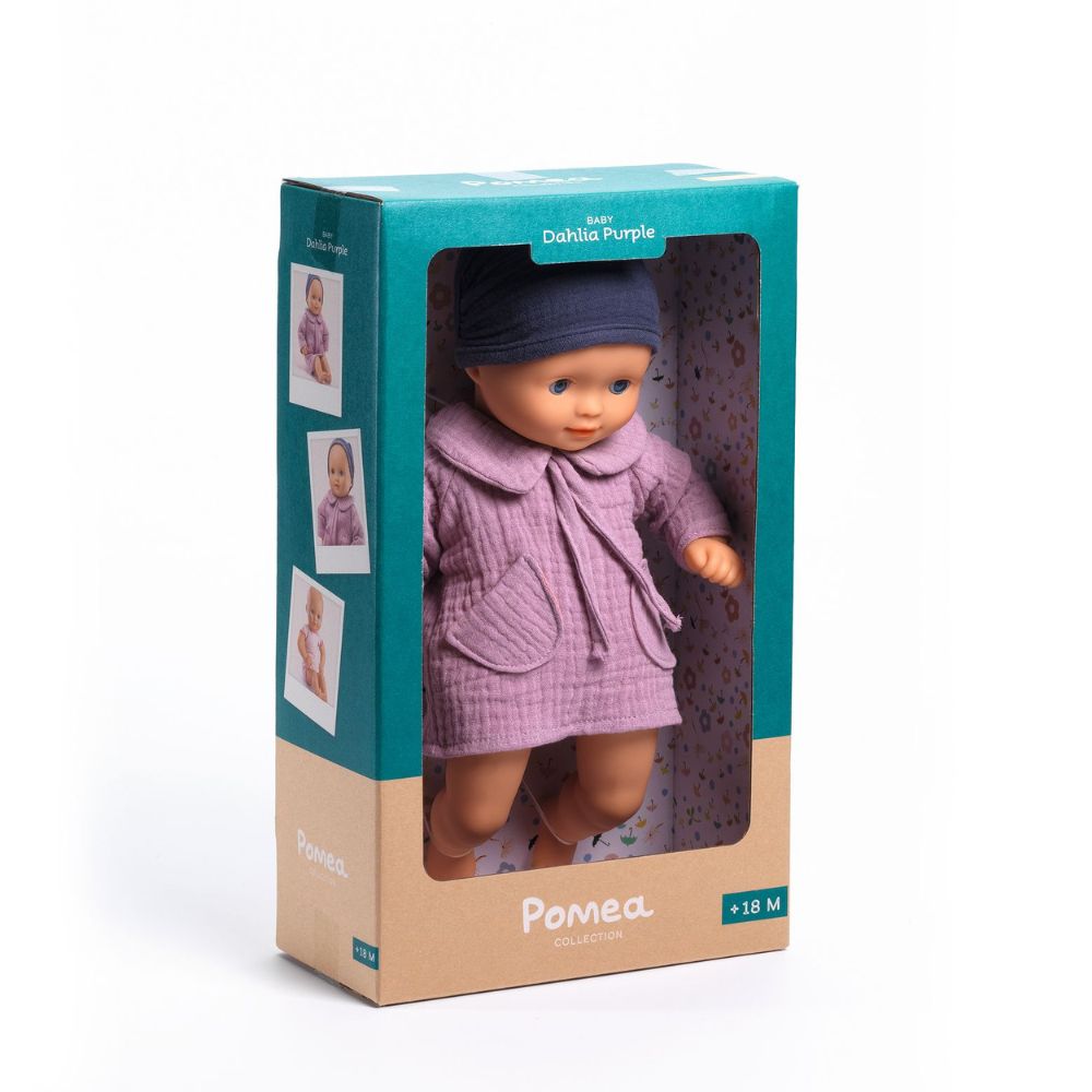 Djeco Pomea - Dahlia Purple Doll - suitable from 18 mths