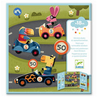 Djeco Reusable Stickers  - cars