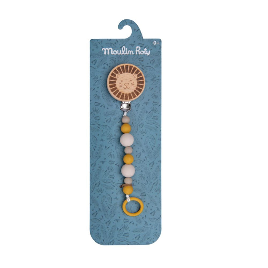 Moulin Roty Wooden Lion Soother Clip