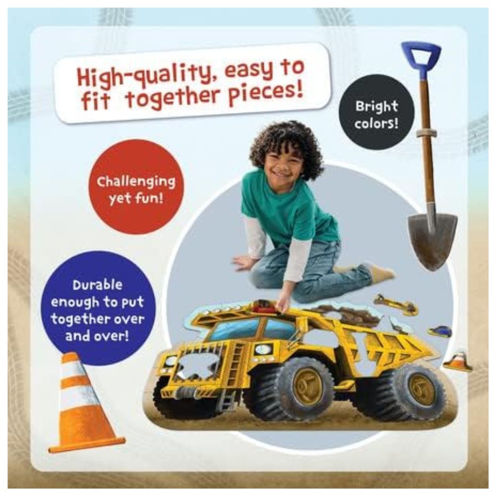 Peaceable Kingdom Shiny Dump Truck Floor Puzzle