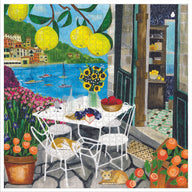 Eeboo Cats in Positano 1000 piece Family Puzzle