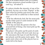 Pipolo card games