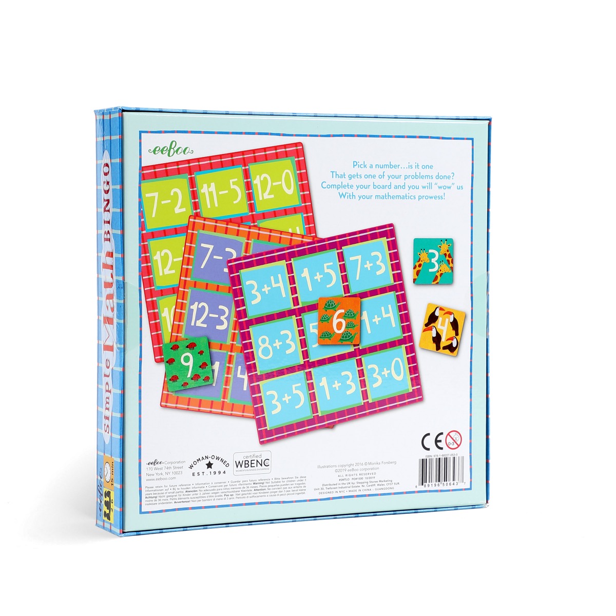 Eeboo Simple Maths Bingo