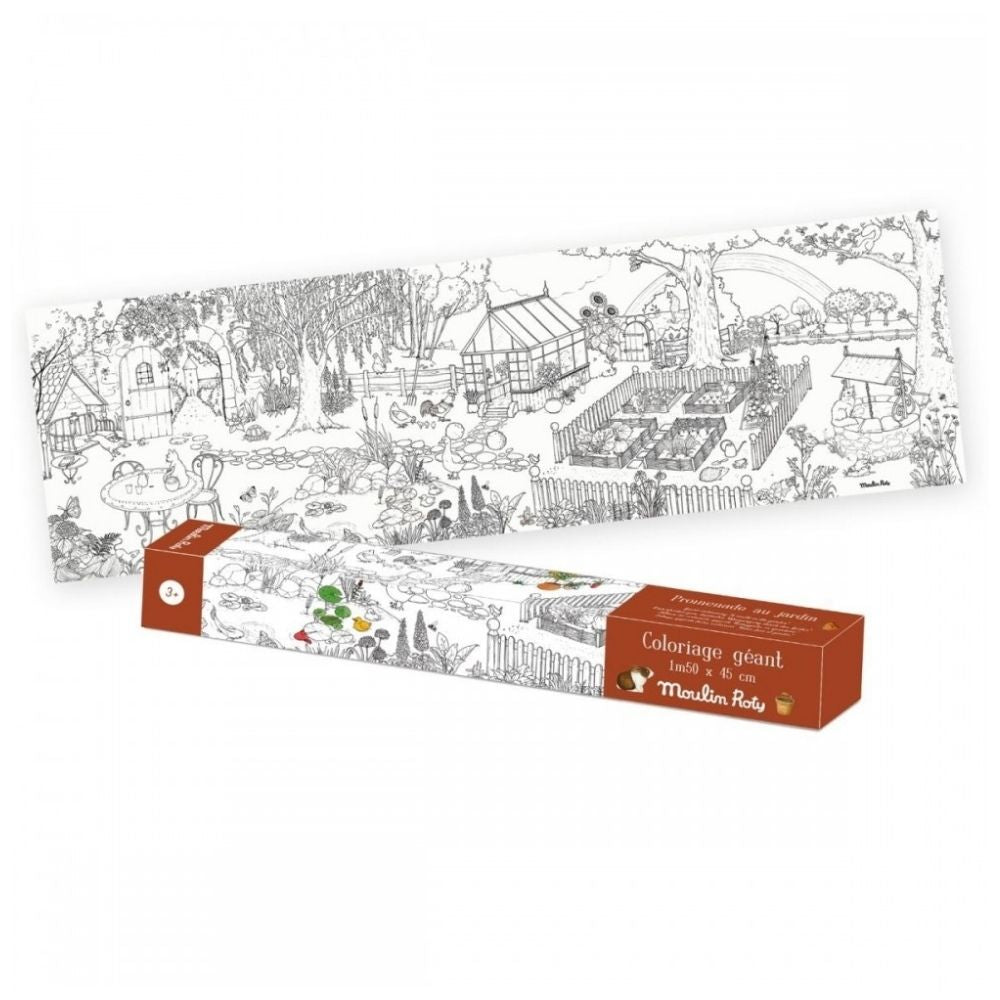 Giant Colouring Poster - A Walk in the Garden 150 x 45cm