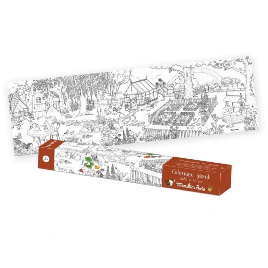Giant Colouring Poster - A Walk in the Garden 150 x 45cm