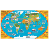 World atlas sticker book